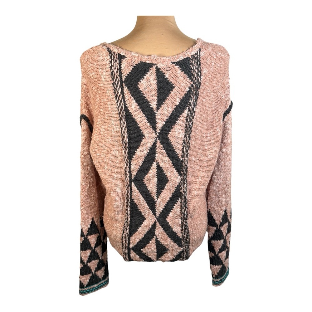 Free People BEAUTIFUL Rosewater Jackson Pullover Sweater Size Medium - Picture 4 of 16